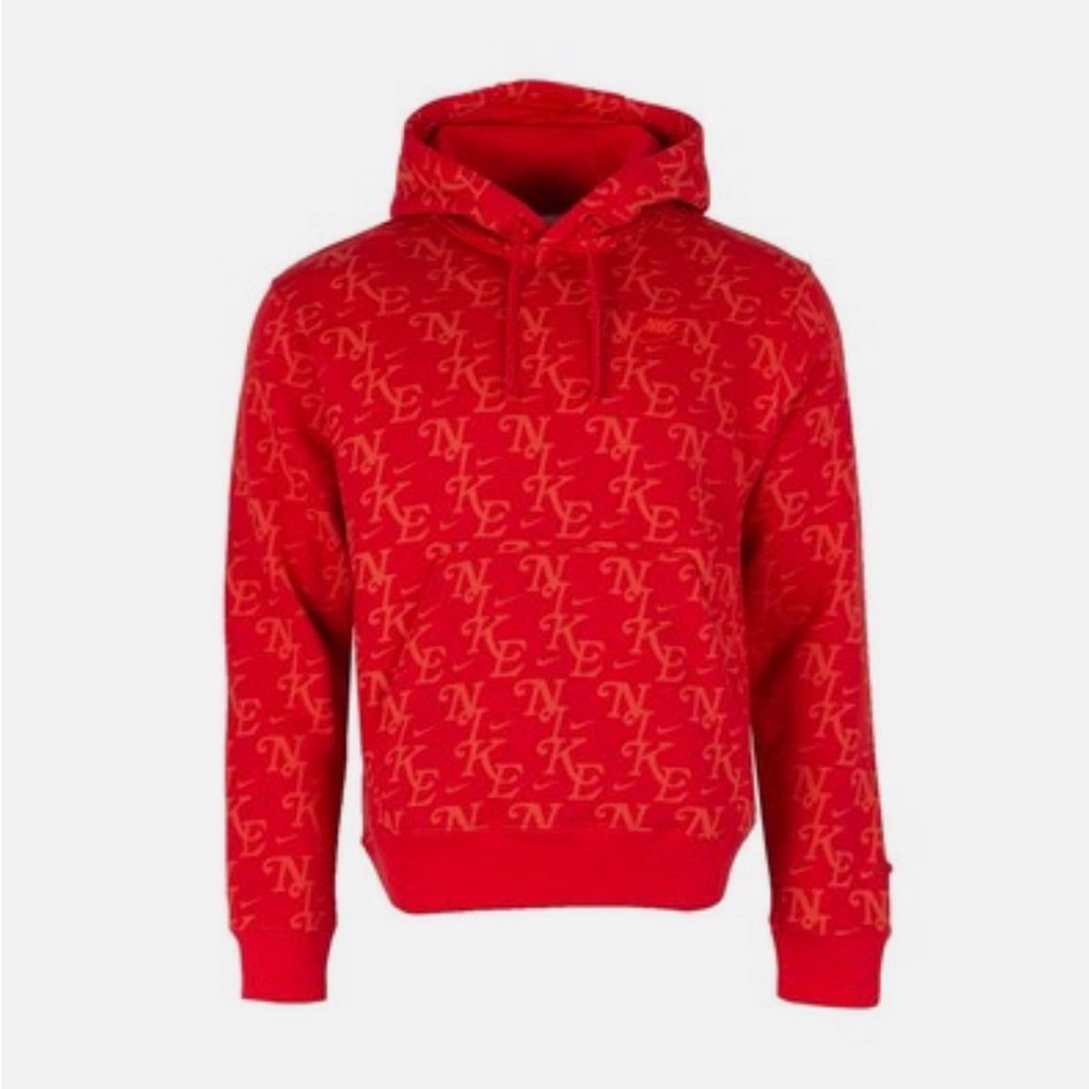 Nike Monogram Red Hoodie